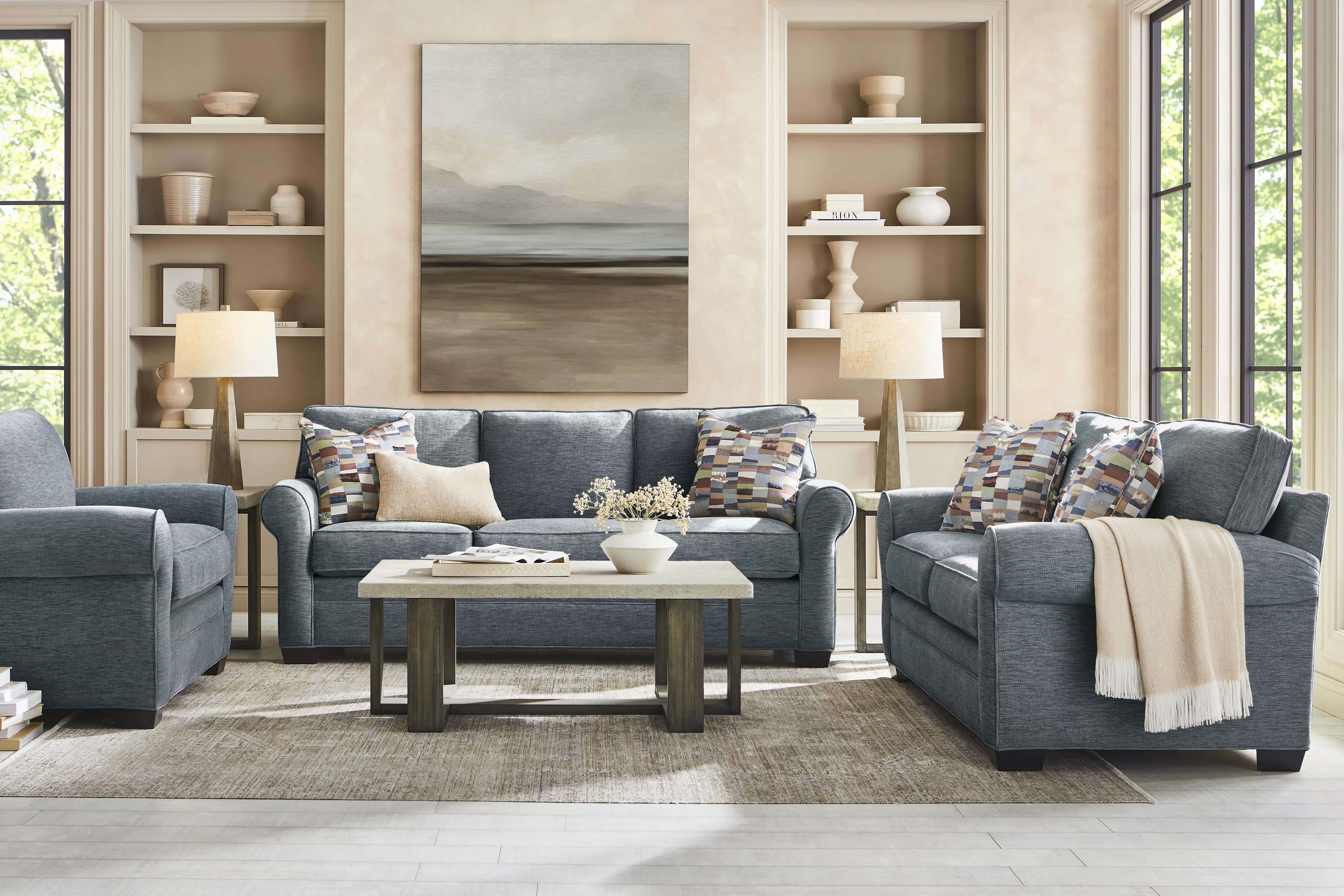 Bellingham Indigo 2 Pc Living Room - Thumbnail - Image 1