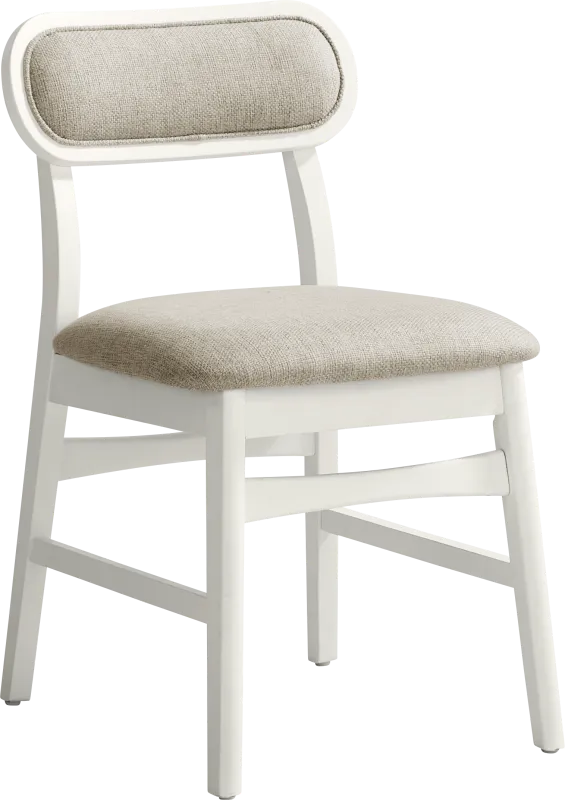 Watertown White Upholstered Side Chair