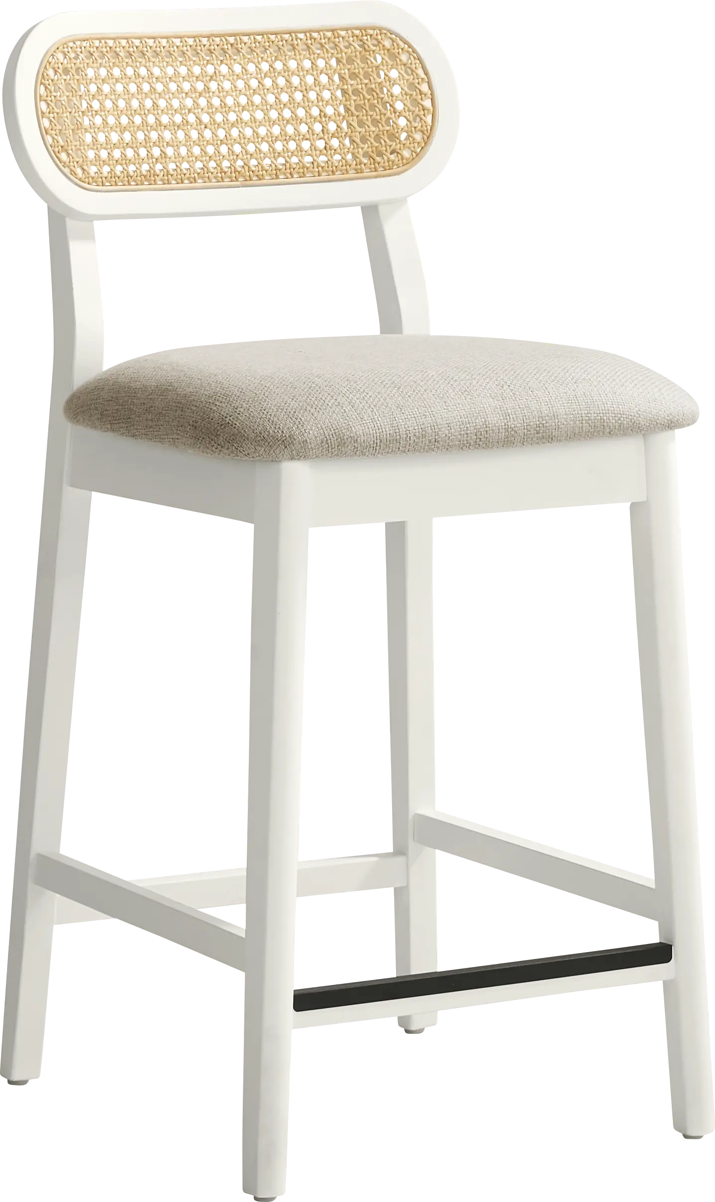 Watertown White Round Counter Height Stool