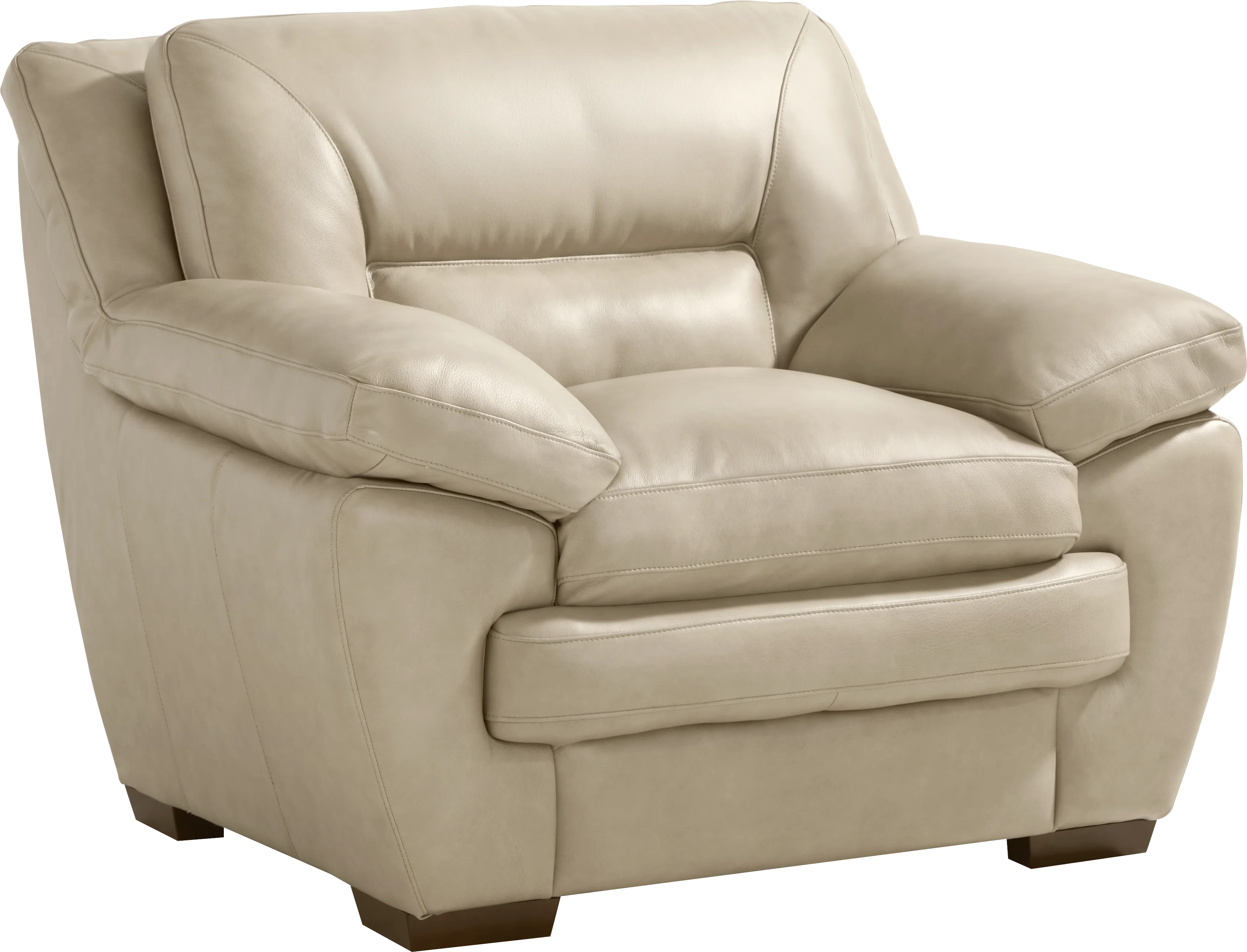 Hayworth Beige Leather 5 Pc Living Room - Thumbnail - Image 7