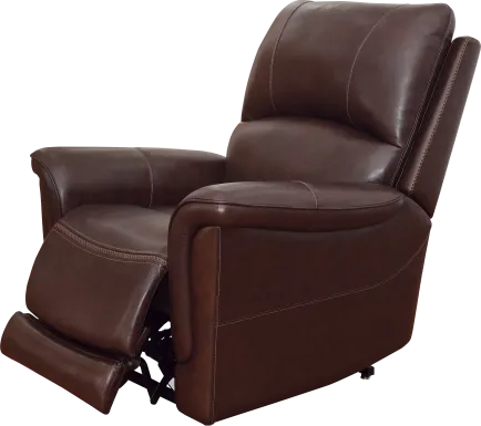 Castmore II Brown Leather Triple Power Lift Recliner