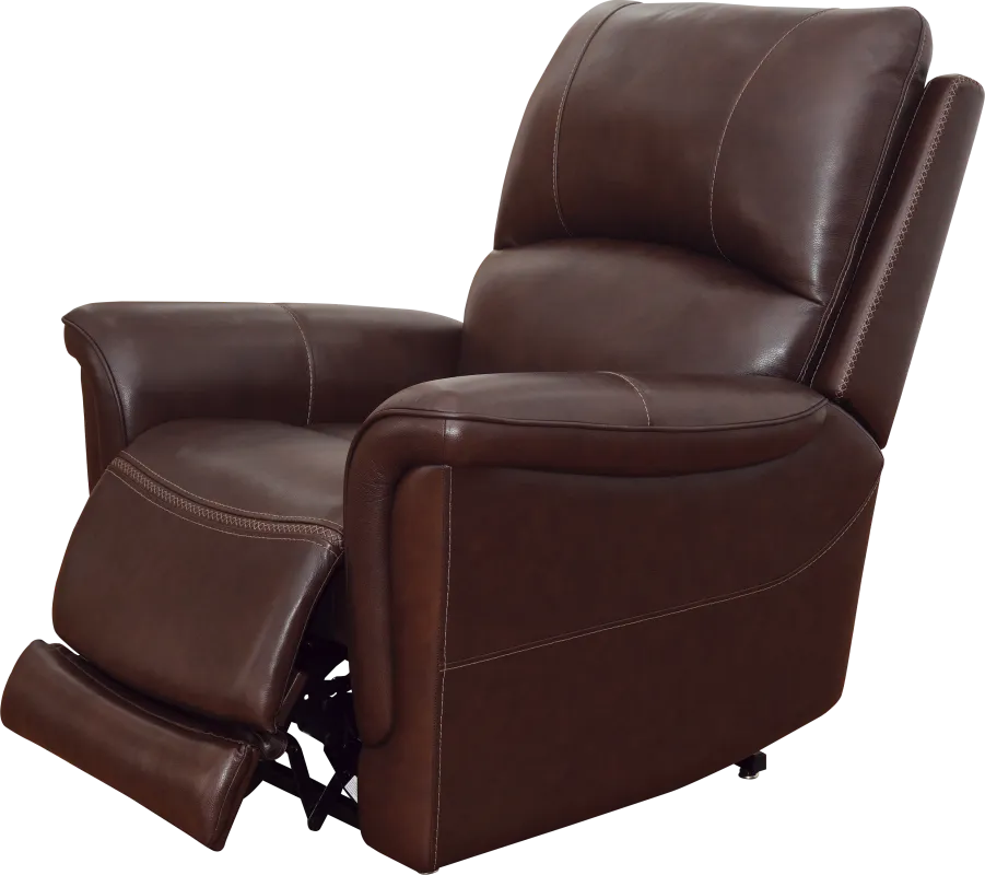 Castmore II Brown Leather Triple Power Lift Recliner