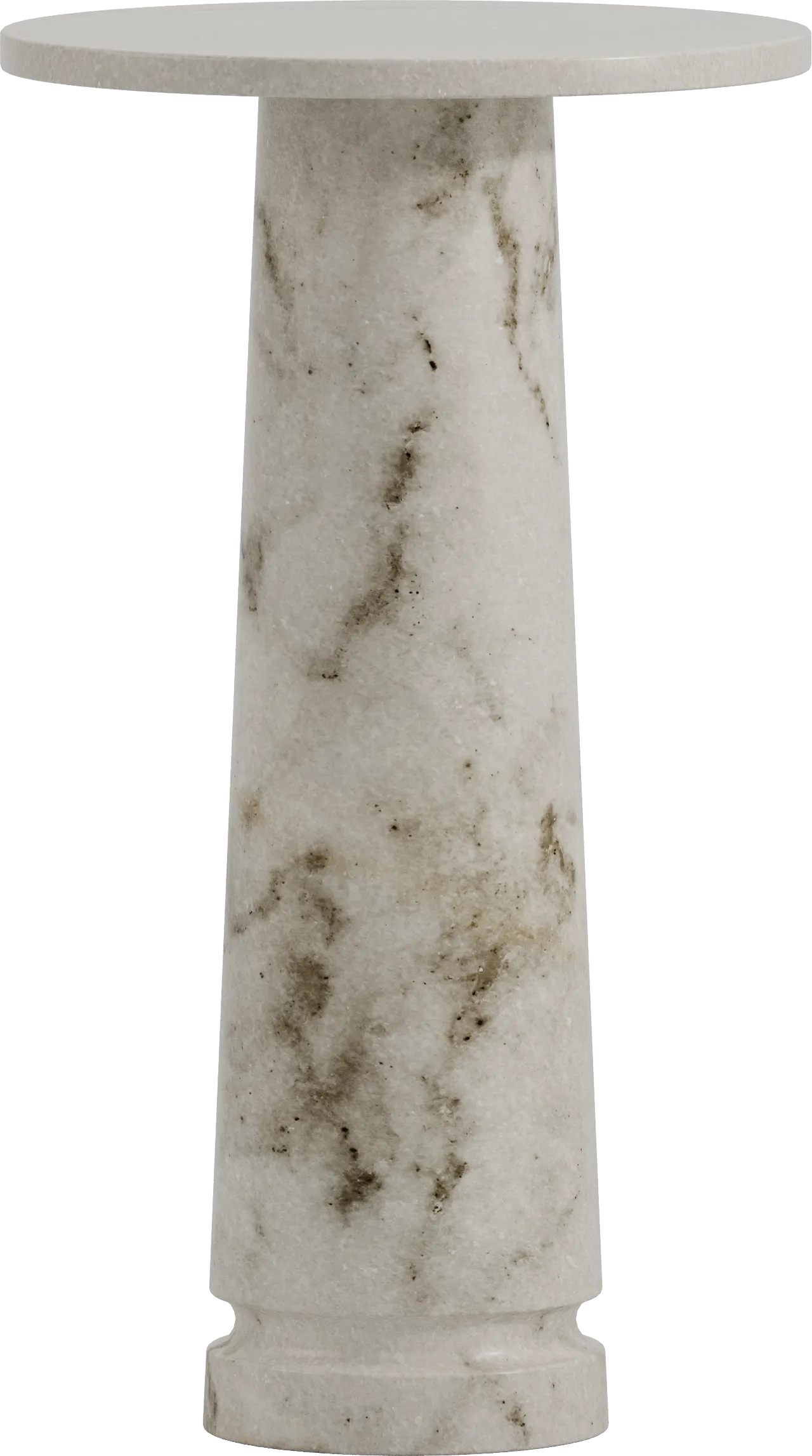Zareen Off-White Marble Accent Table - Thumbnail - Image 1