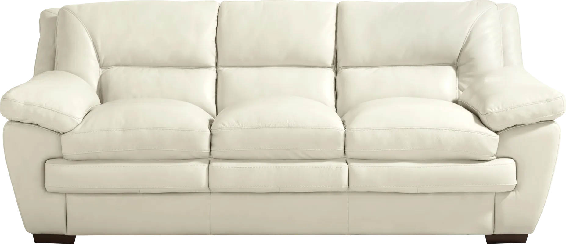 Hayworth Cream Leather Sofa