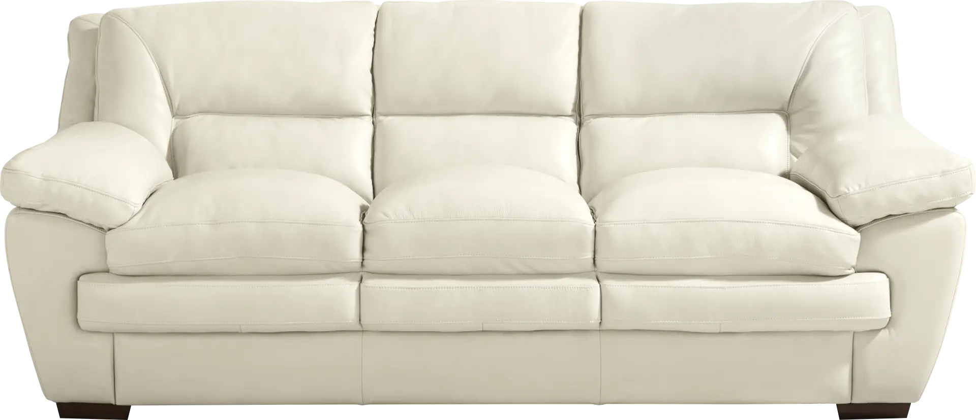 Hayworth Cream Leather Sofa