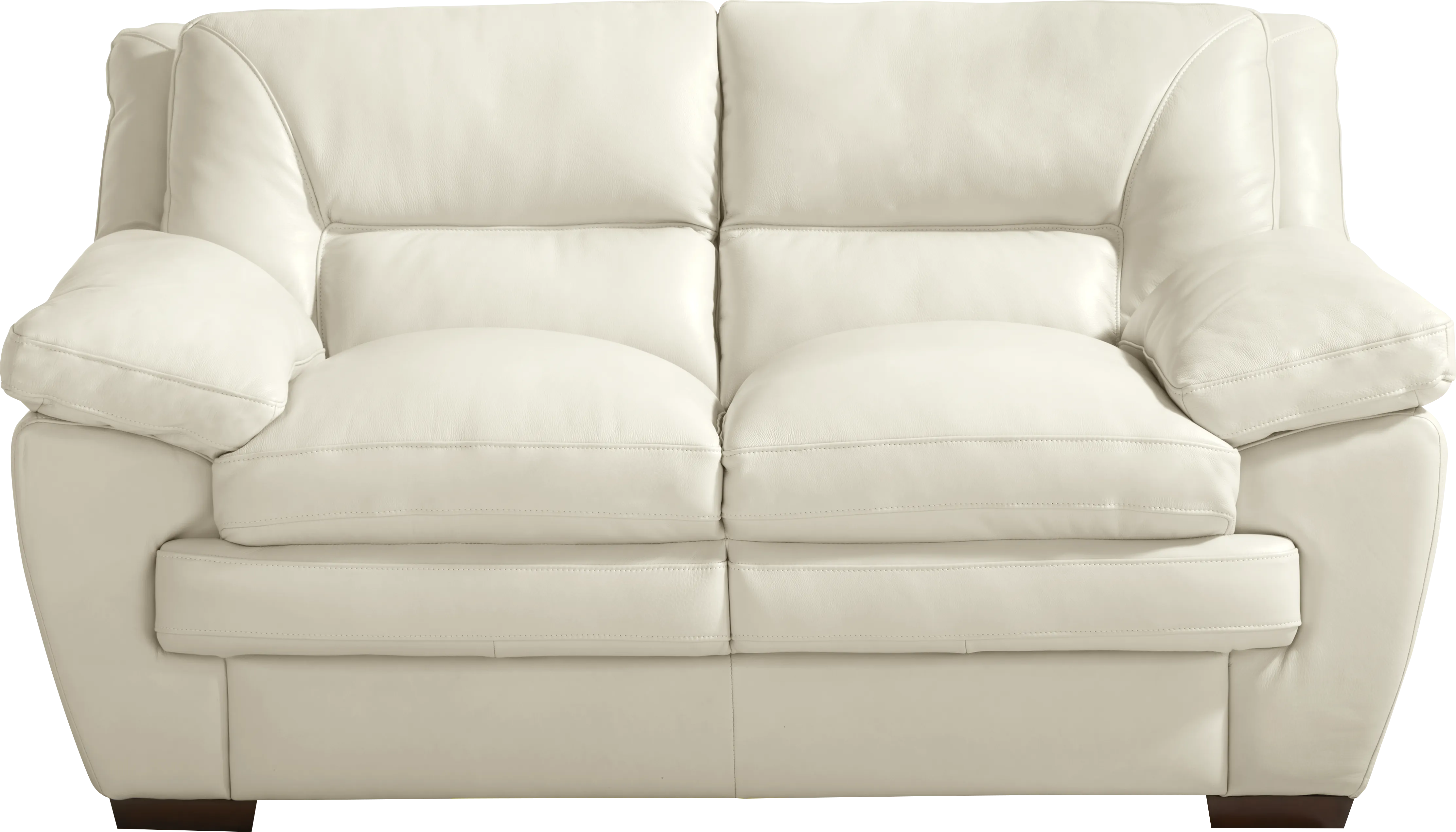 Hayworth Cream Leather 5 Pc Living Room - Thumbnail - Image 7