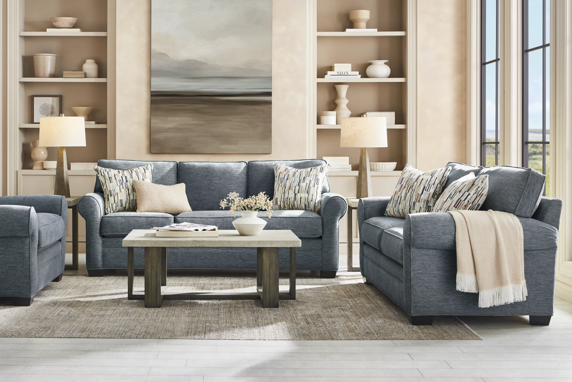 Bellingham Indigo 7 Pc Living Room - Image 1