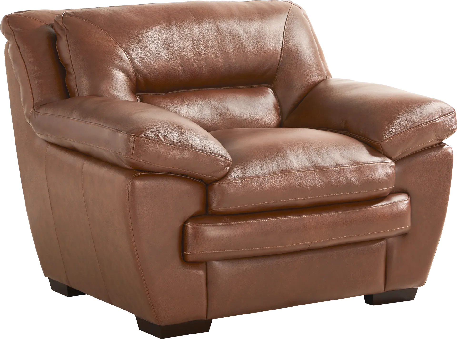 Hayworth Brown Leather Chair - Image 2