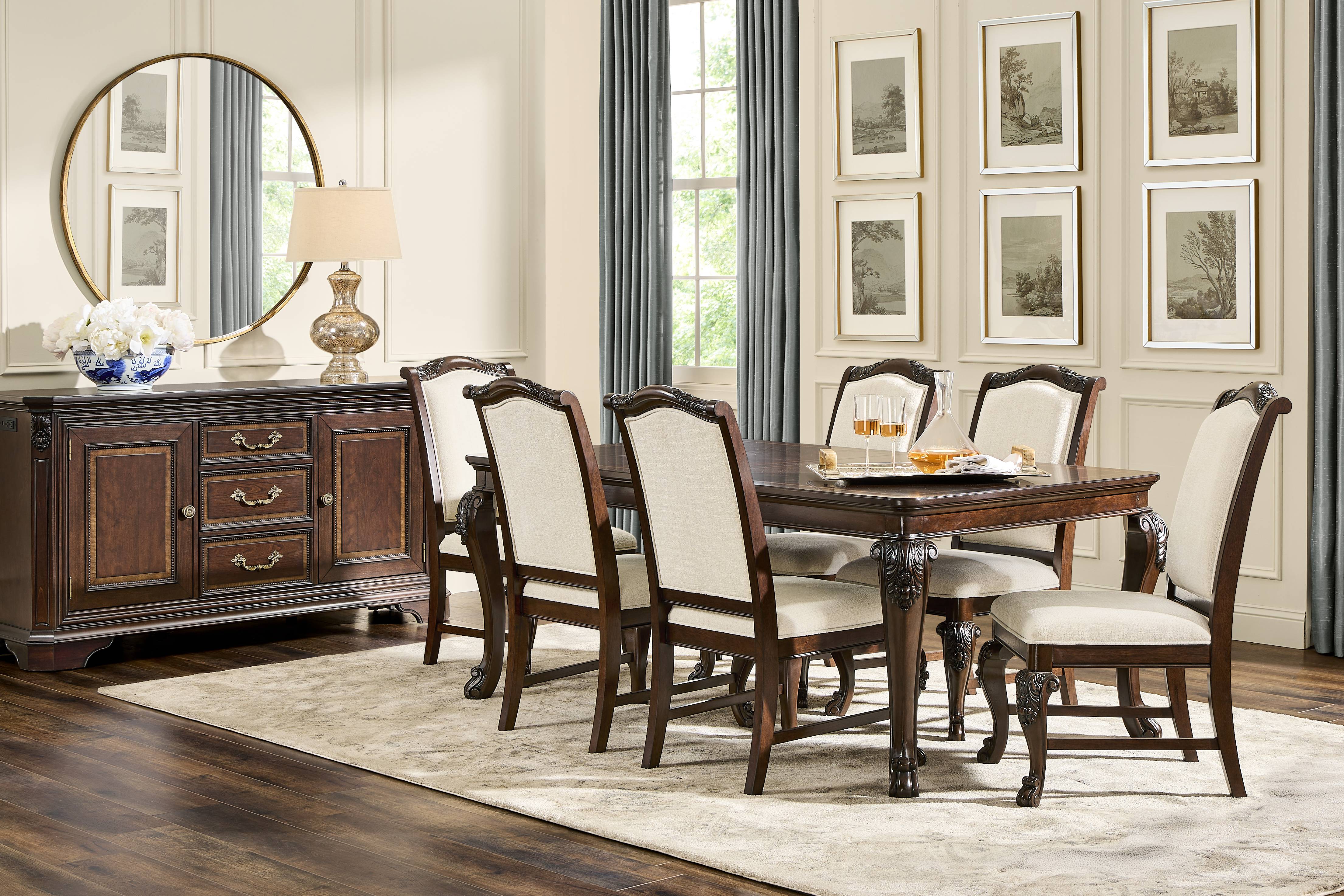 Fuller Brown Cherry 5 Pc Dining Room - Thumbnail - Image 1