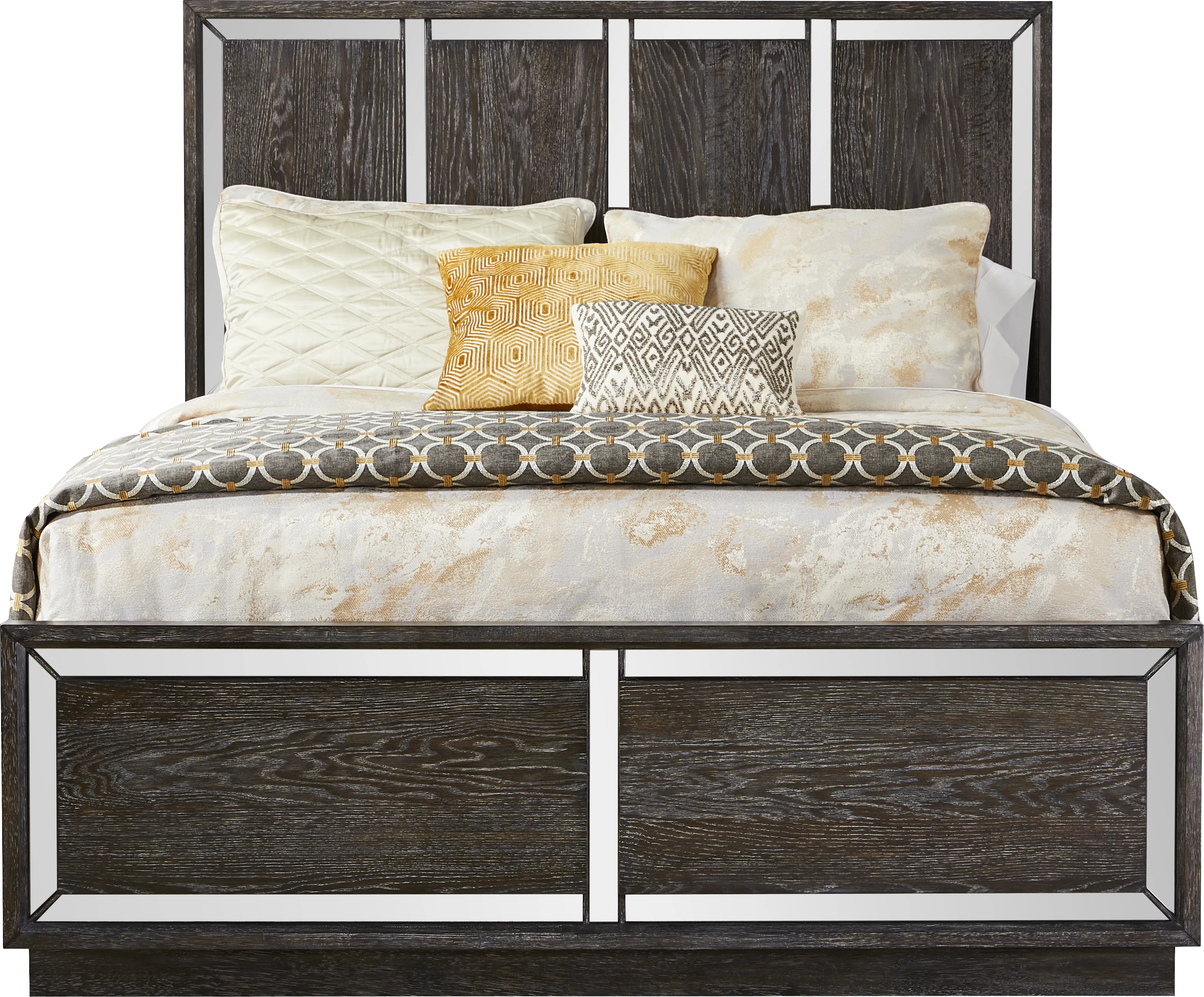 Savoy Creek Ash Gray 5 Pc Queen Panel Bedroom - Thumbnail - Image 2