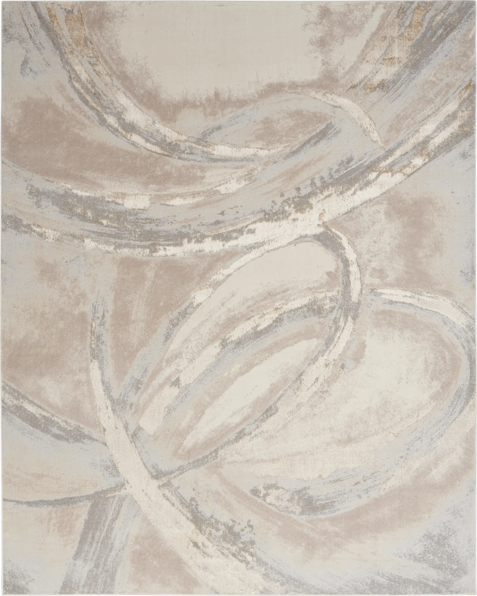 Brasix Beige/Gray 9' x 12' Rug - Image 1