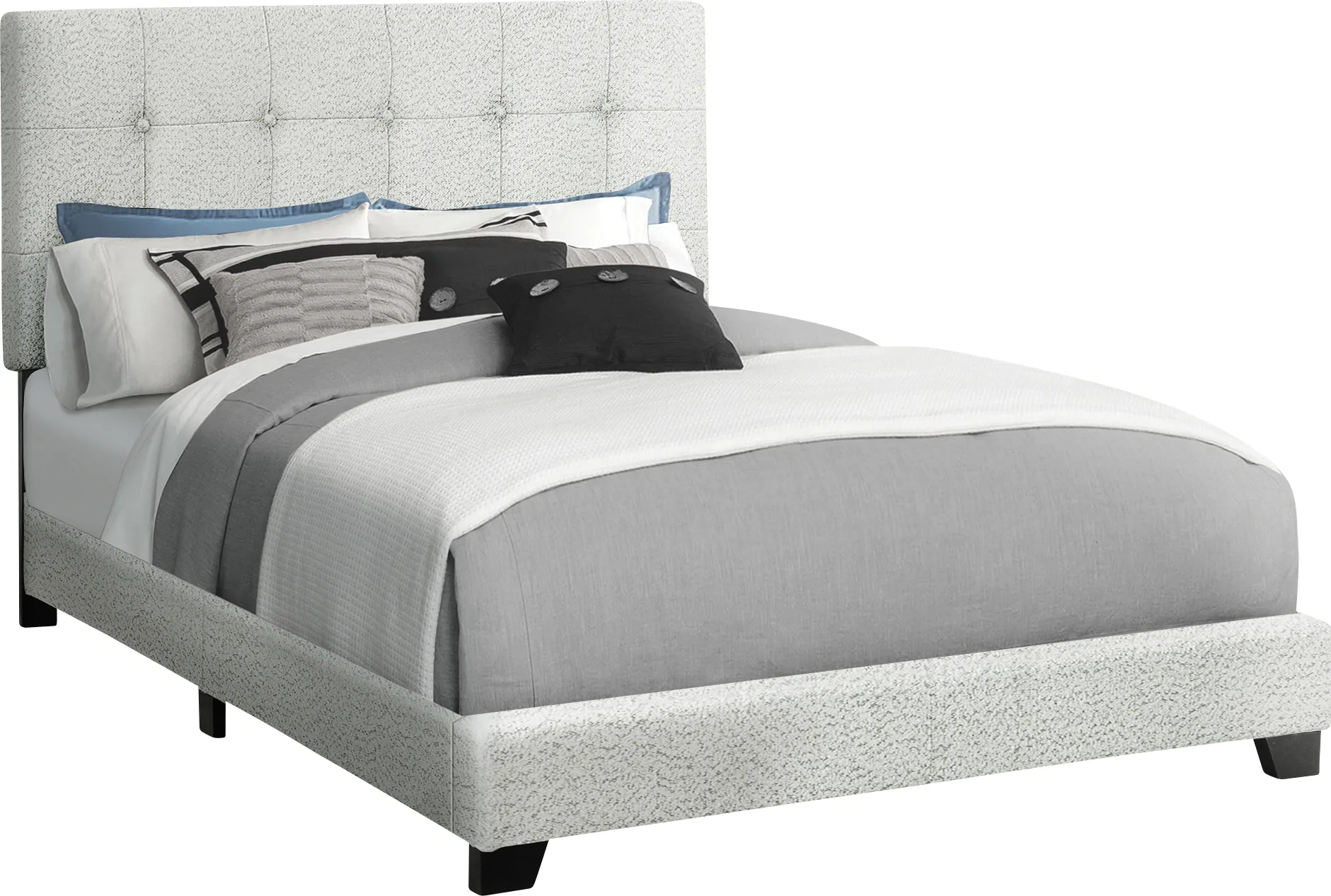 Gemmart Light Gray Full Bed - Image 1