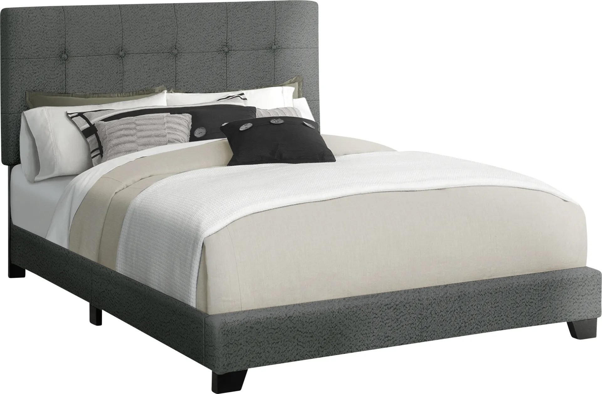 Gemmart Dark Gray Queen Bed - Image 1