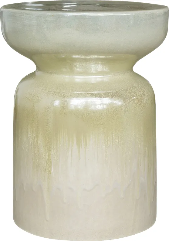 Outdoor Marriner Cream Garden Stool - Image 1