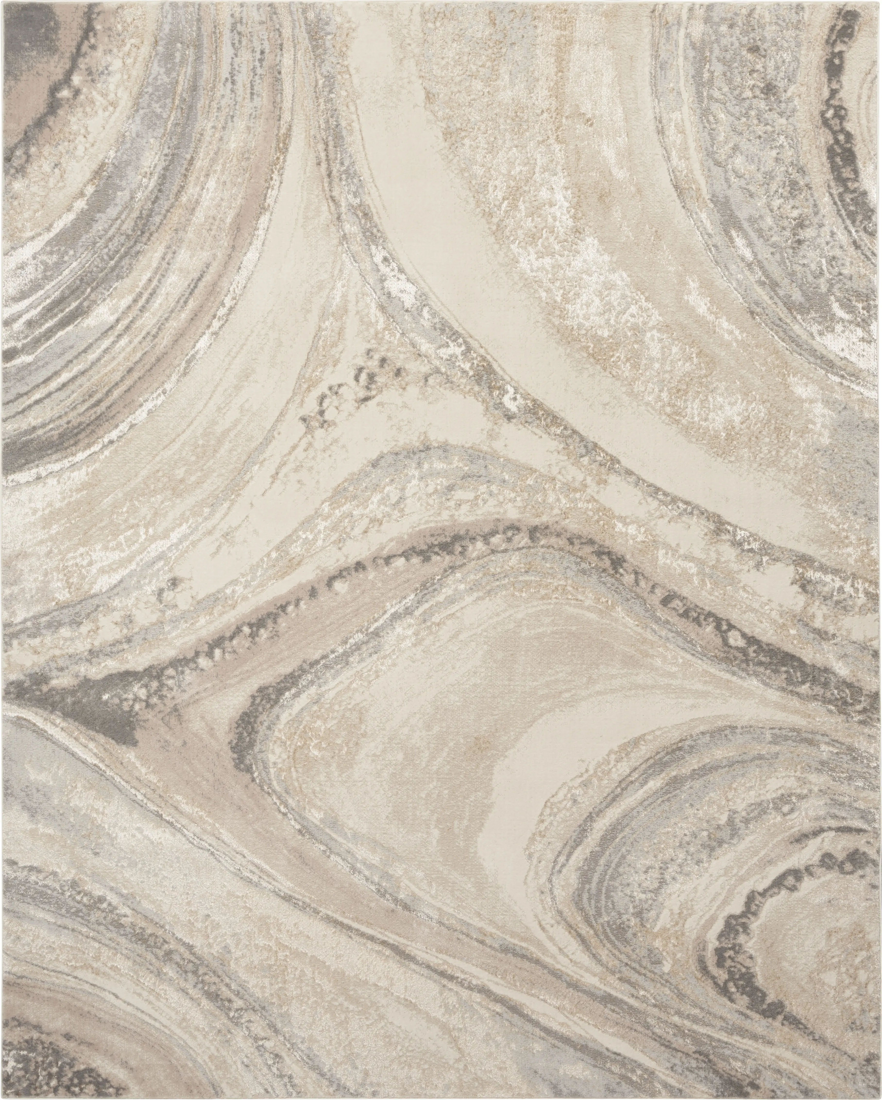 Dephia Cream/Gray 7'10 x 9'10 Rug - Thumbnail - Image 1