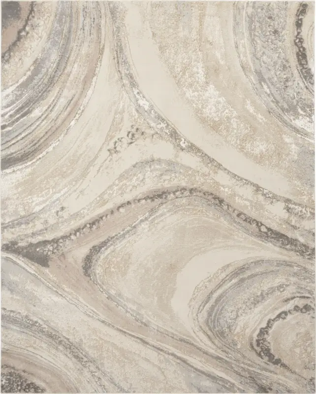 Dephia Cream/Gray 7'10 x 9'10 Rug