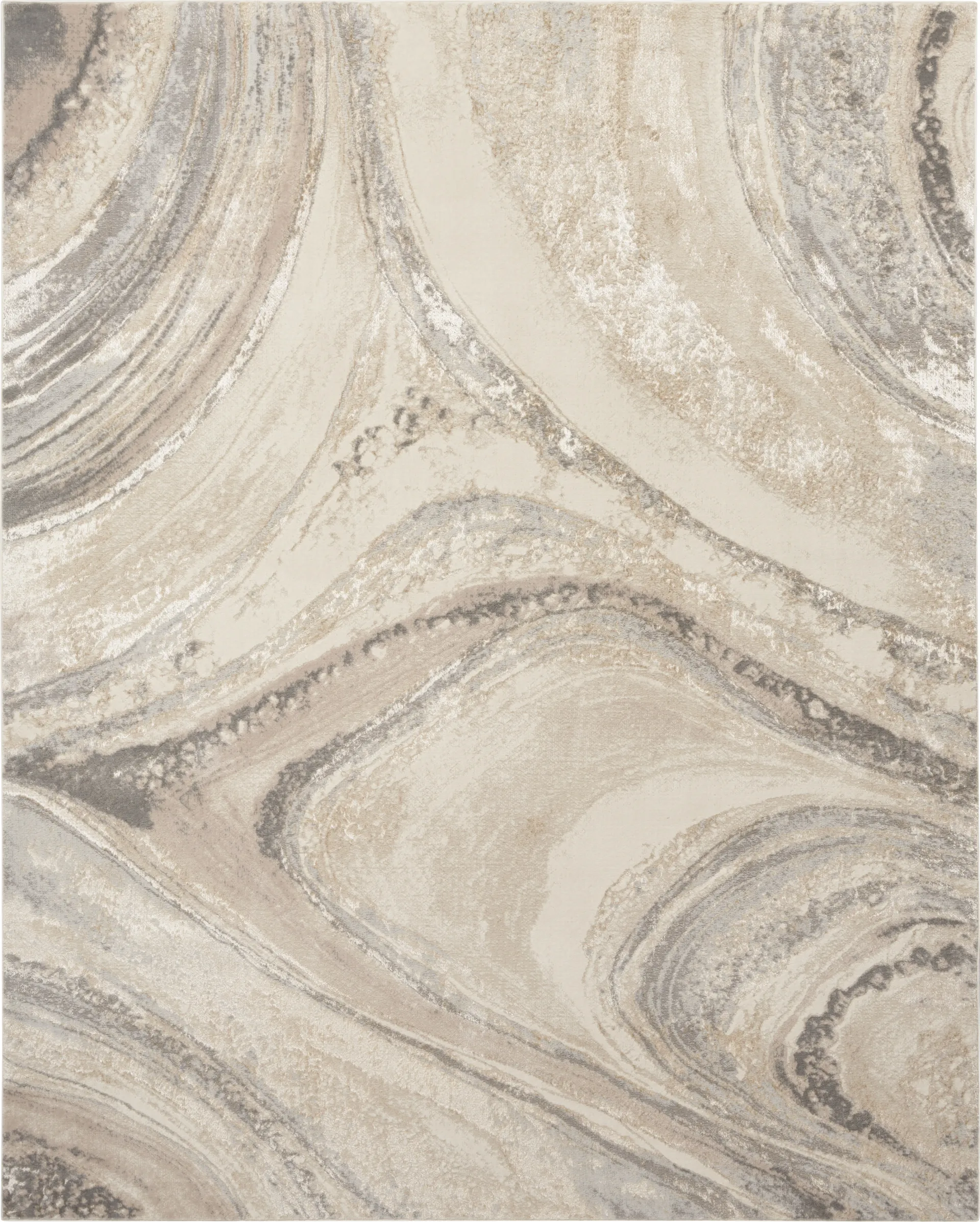 Dephia Cream/Gray 9' x 12' Rug - Image 1