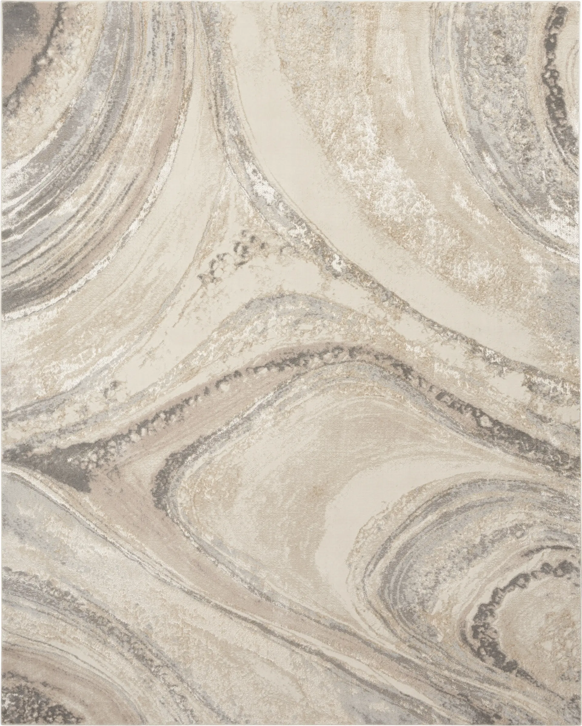 Dephia Cream/Gray 9' x 12' Rug