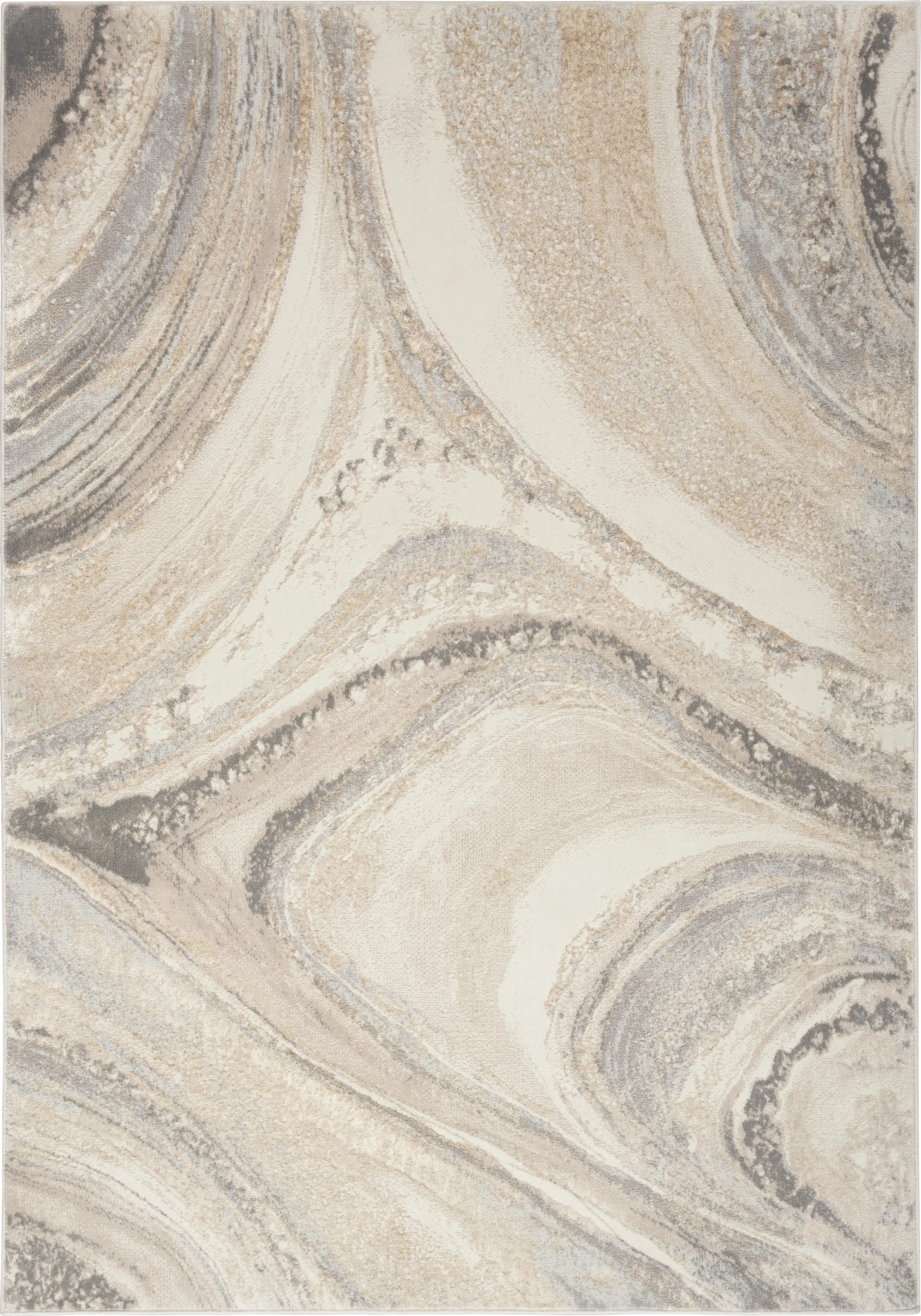 Dephia Cream/Gray 5'3 x 7'3 Rug - Thumbnail - Image 1