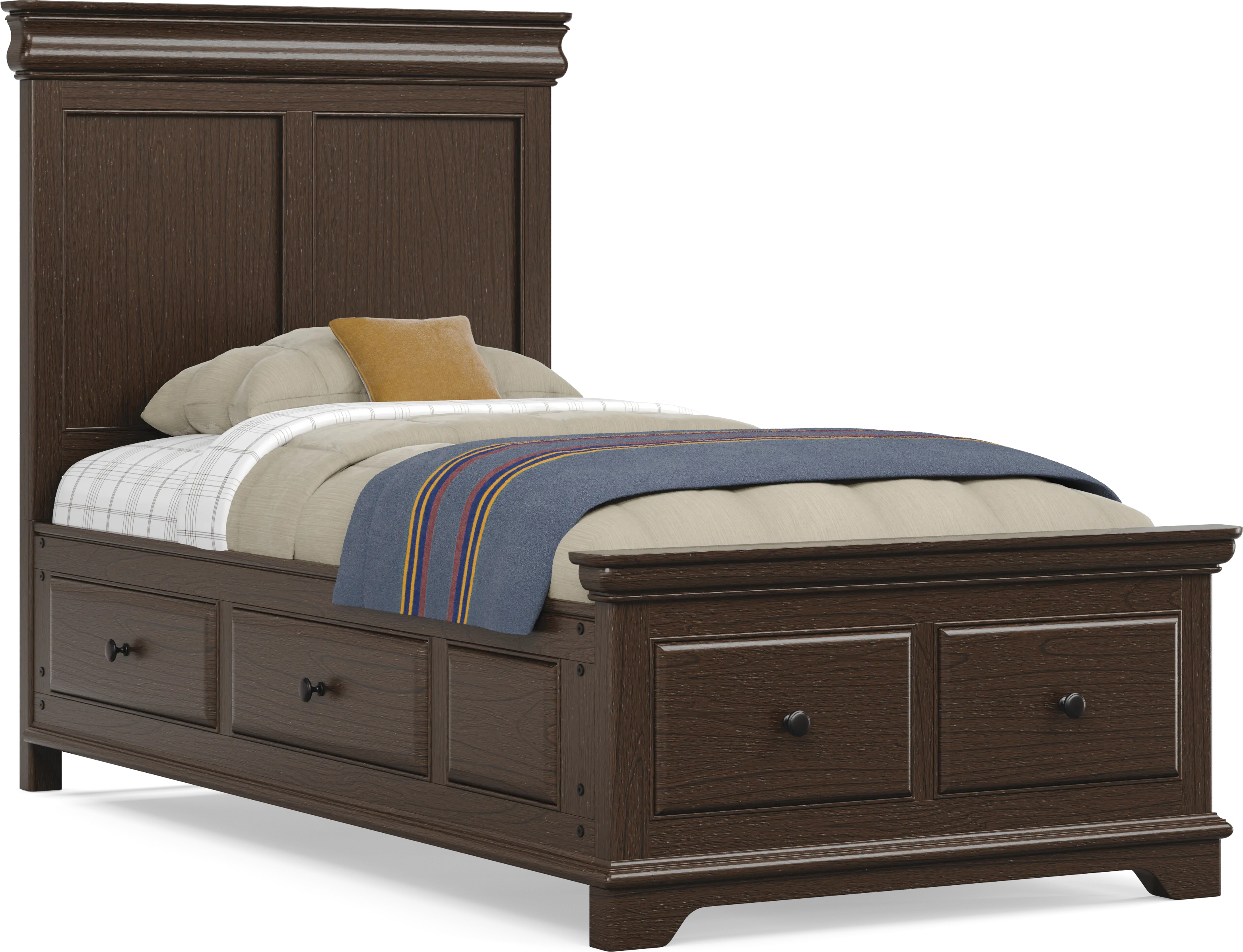 Kids Oberon Chocolate Twin Storage Bedroom - Thumbnail - Image 2