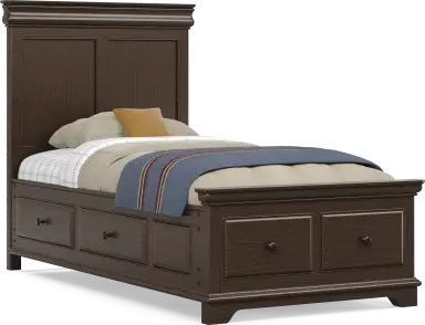 twin storage bed