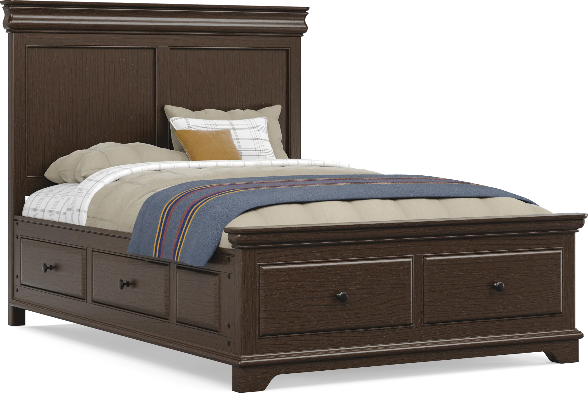 Kids Oberon Chocolate Full Storage Bed - Image 1