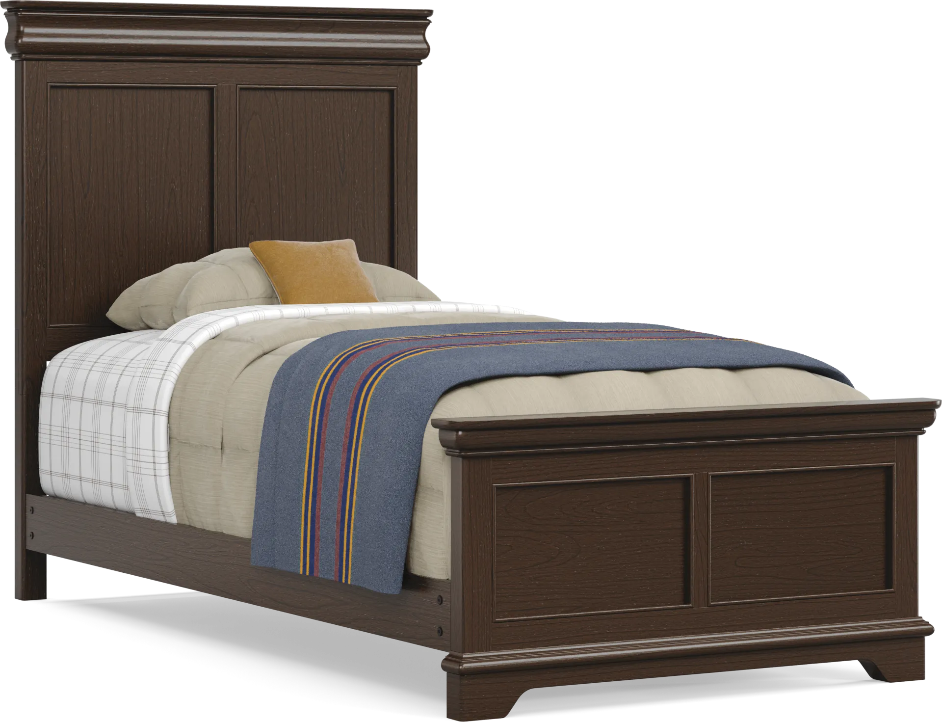 Kids Oberon Chocolate Twin Panel Bedroom - Image 2