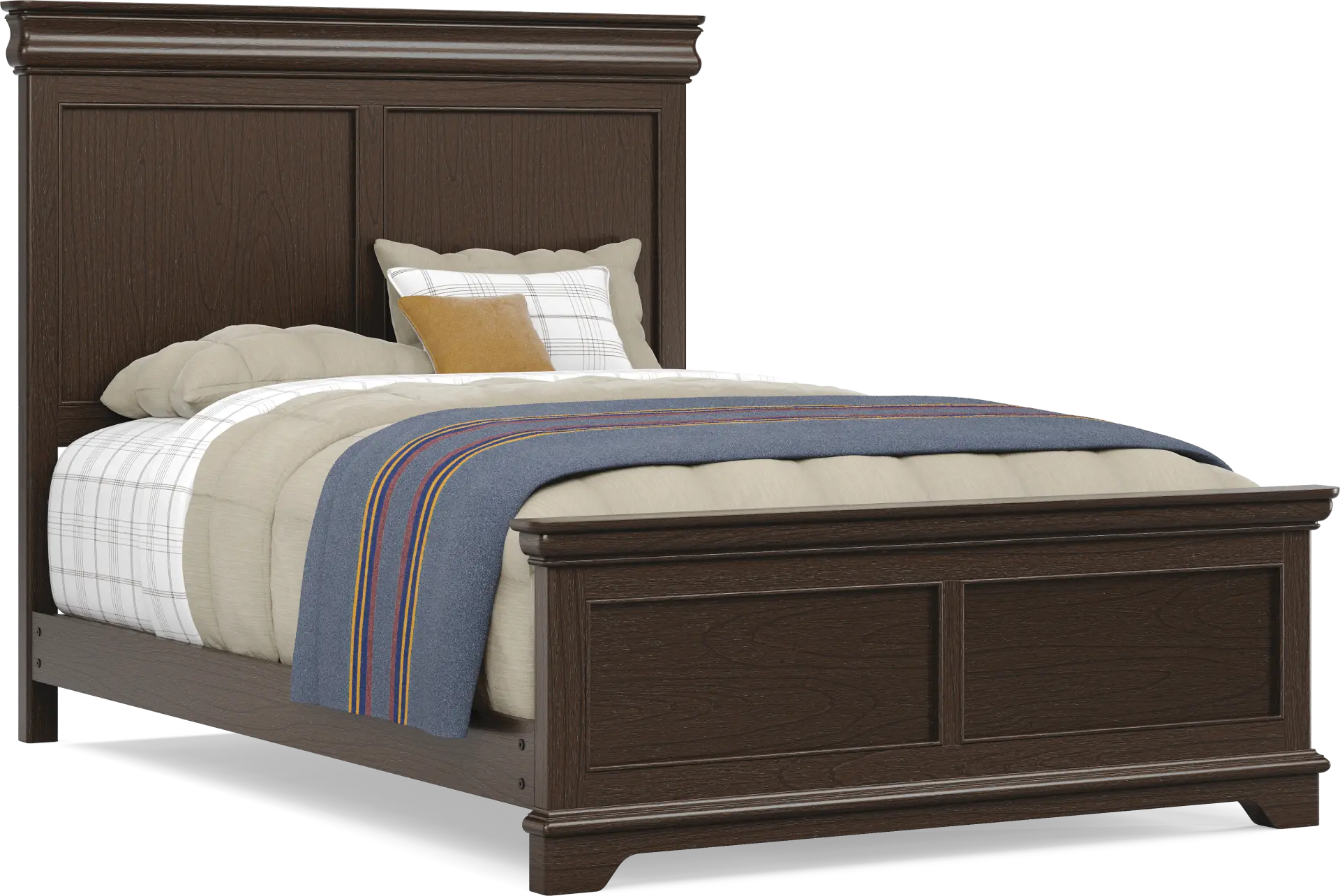 Kids Oberon Chocolate Full Panel Bed