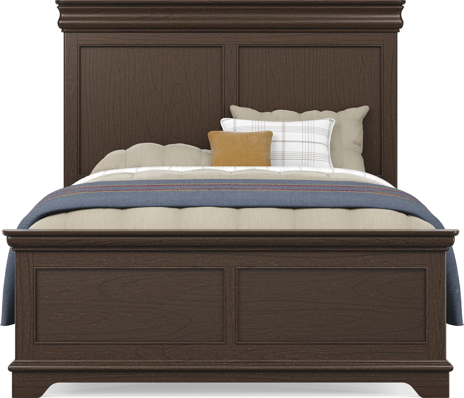 Kids Oberon Chocolate Full Panel Bed - Image 1