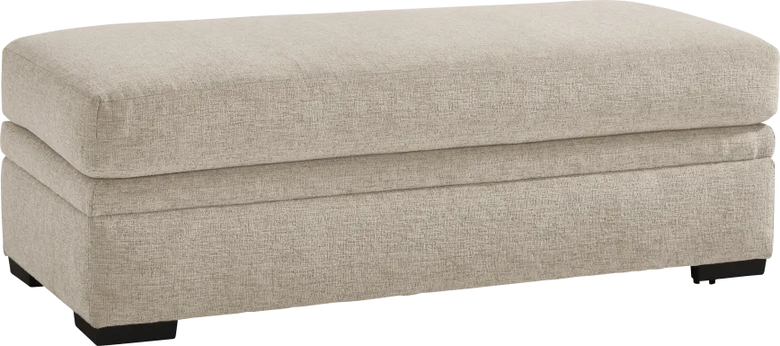 Sutterfield Beige Storage Ottoman