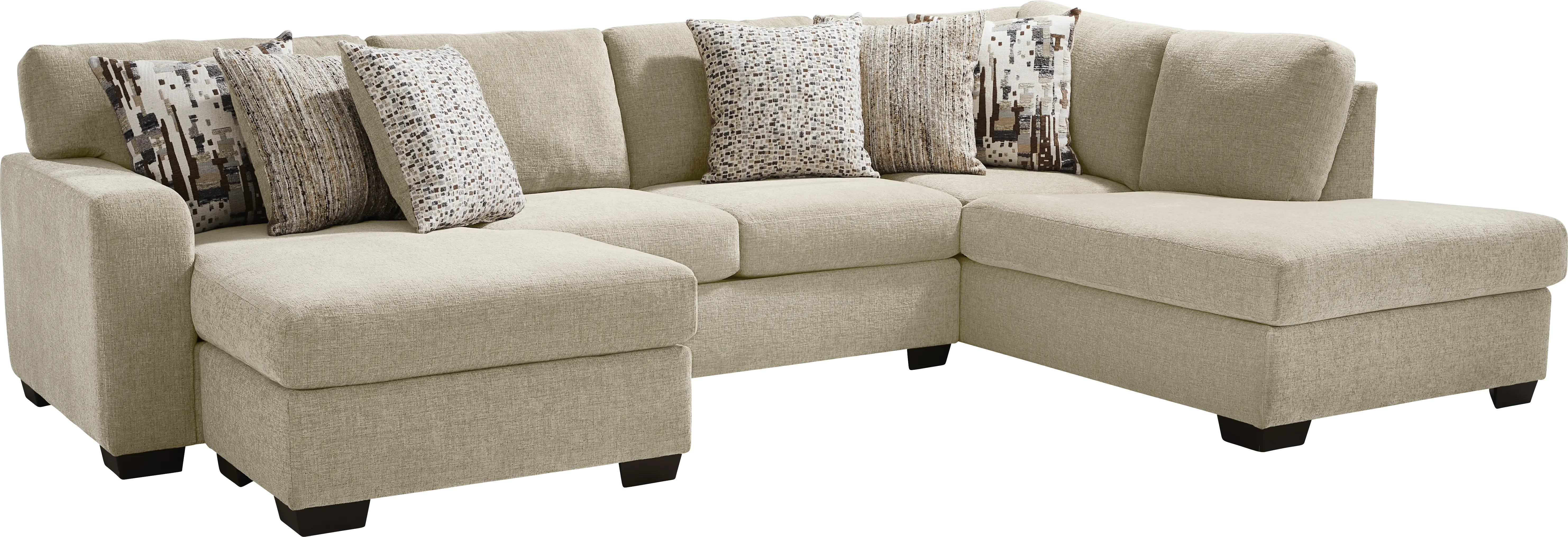 Sutterfield Beige 2 Pc Sectional - Thumbnail - Image 1