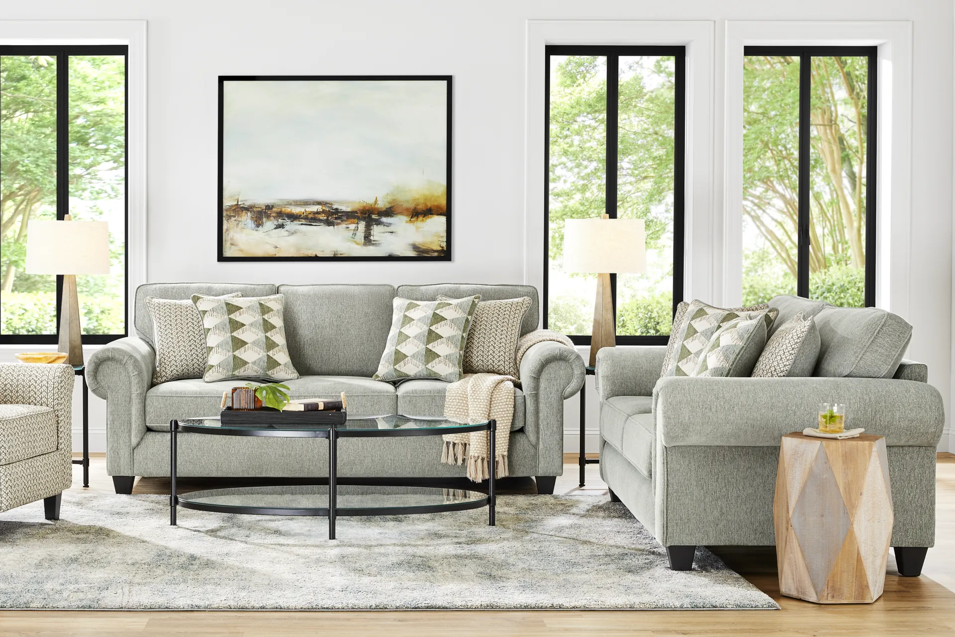 Hathaway Bluestone 8 Pc Living Room - Image 1