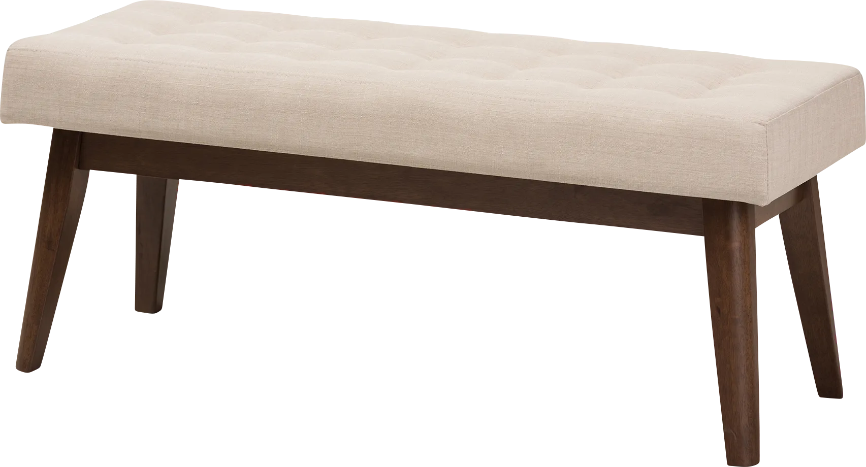Marshead Beige Accent Bench - Image 1