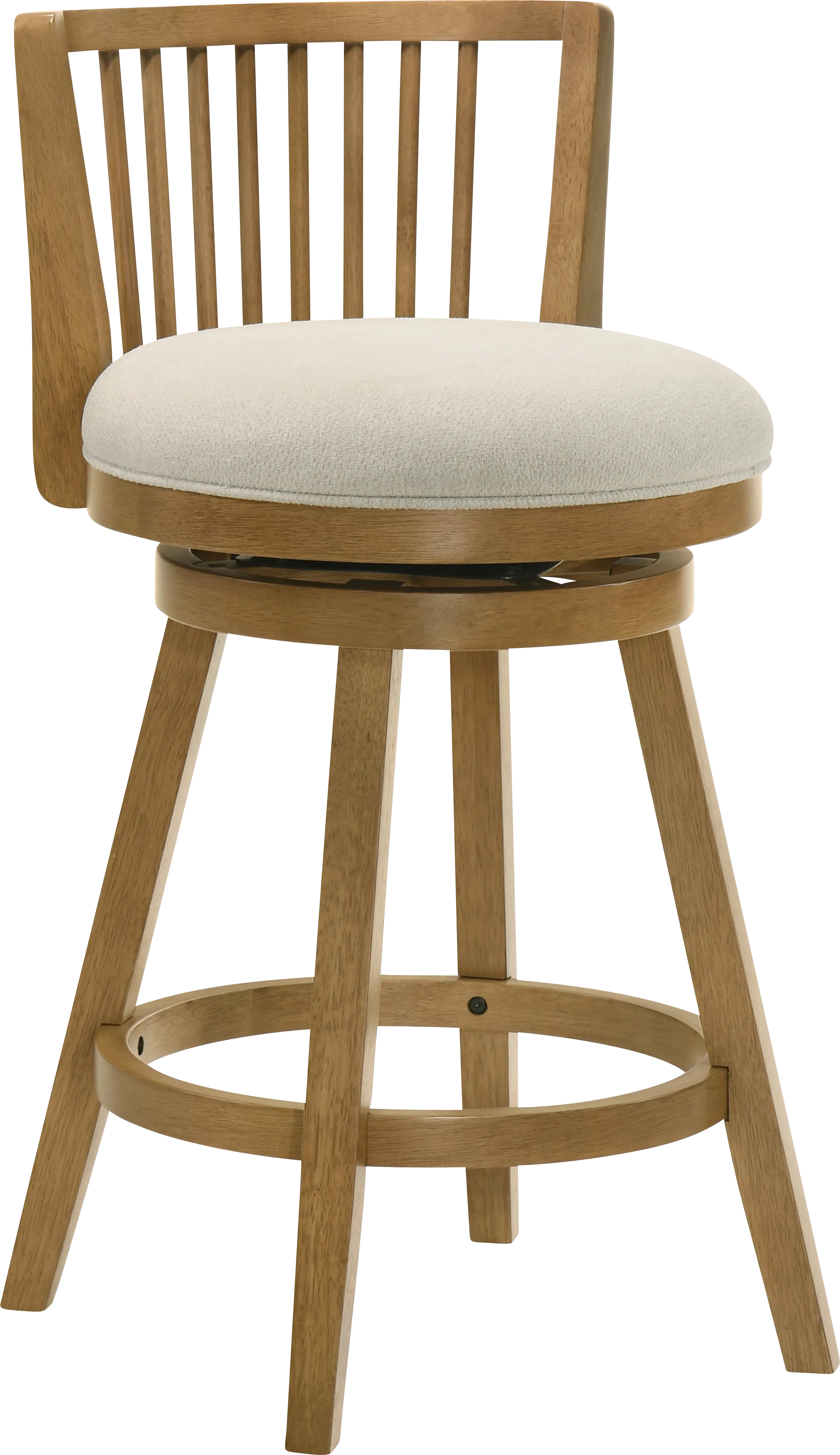 Cragy II Brown and Ivory Counter Height Stool - Thumbnail - Image 1