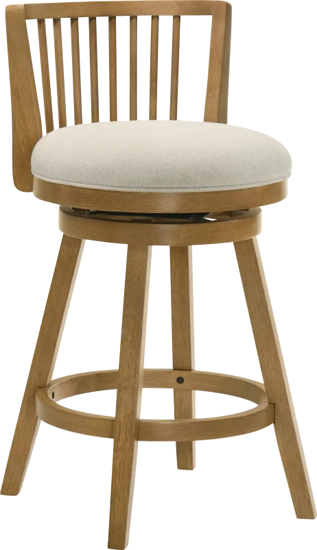 Cragy II Brown and Ivory Barstool