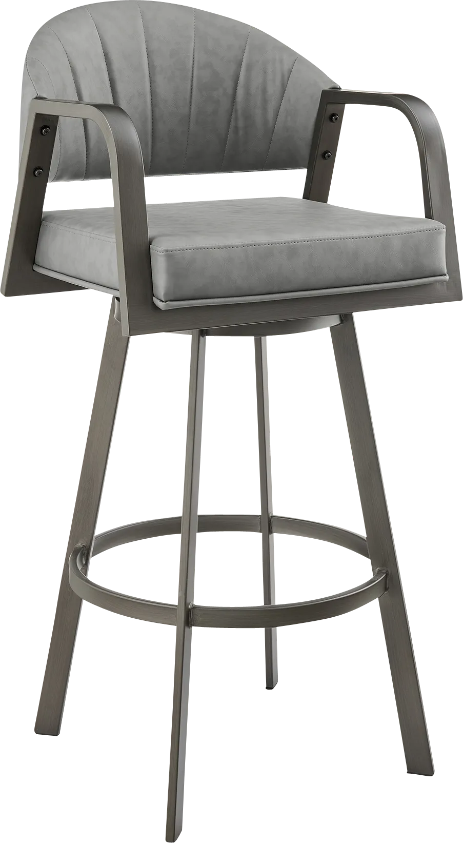 Nightwater Gray Counter Height Stool - Thumbnail - Image 1