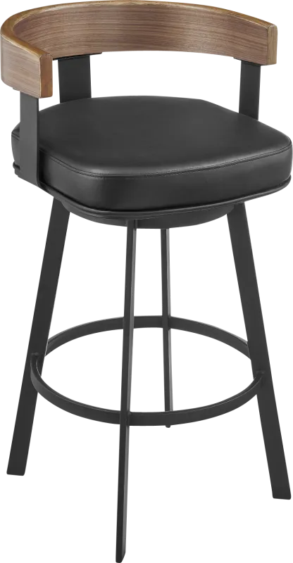 Shadefly II Black and Brown Counter Height Stool
