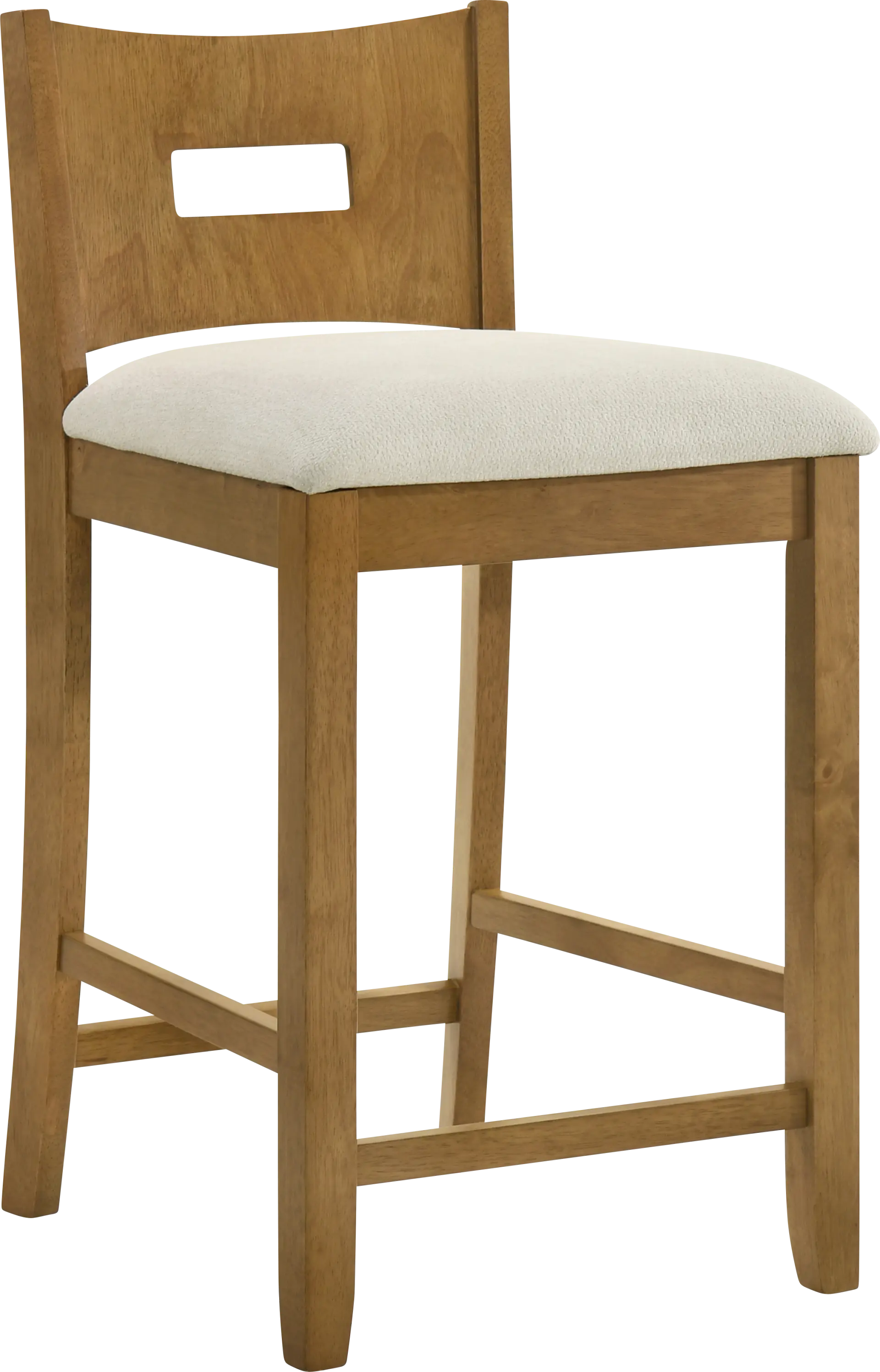 Greensys II Brown and Ivory Counter Height Stool