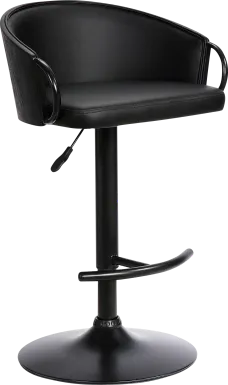 Petalworth Black Barstool