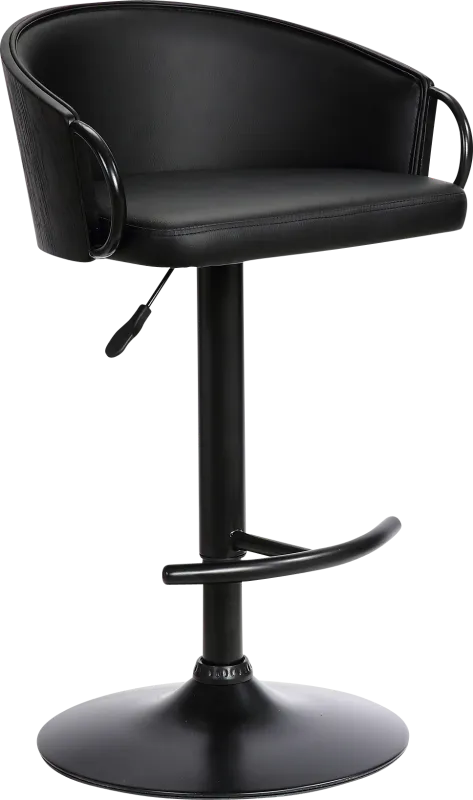 Petalworth Black Barstool