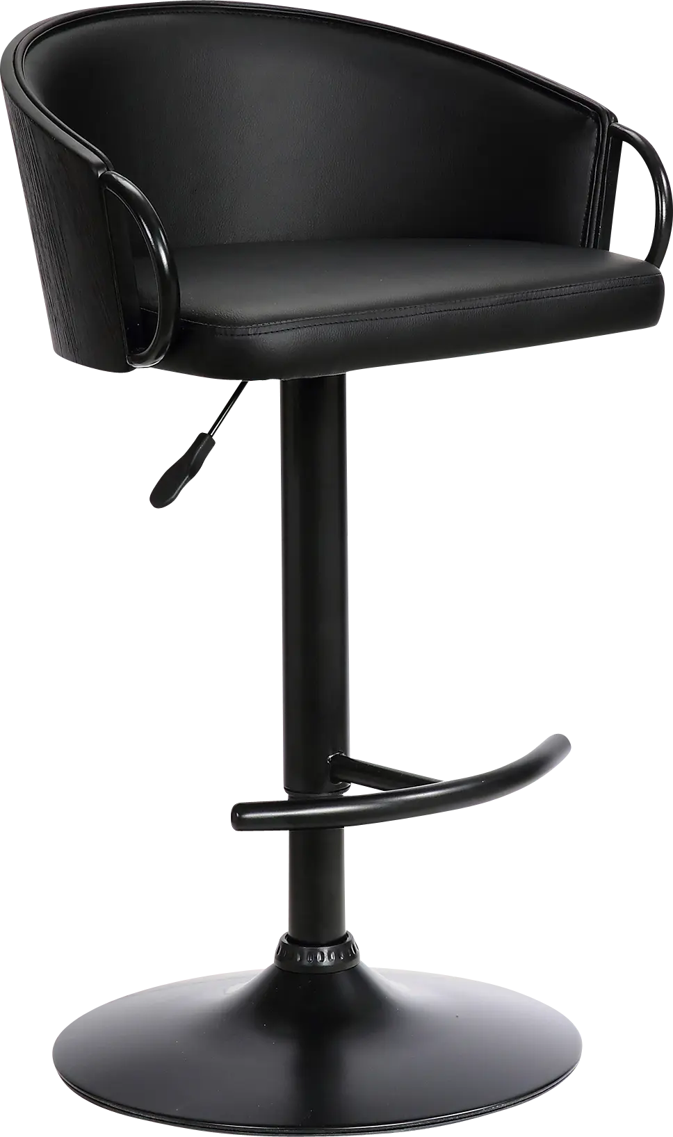 Petalworth Black Barstool