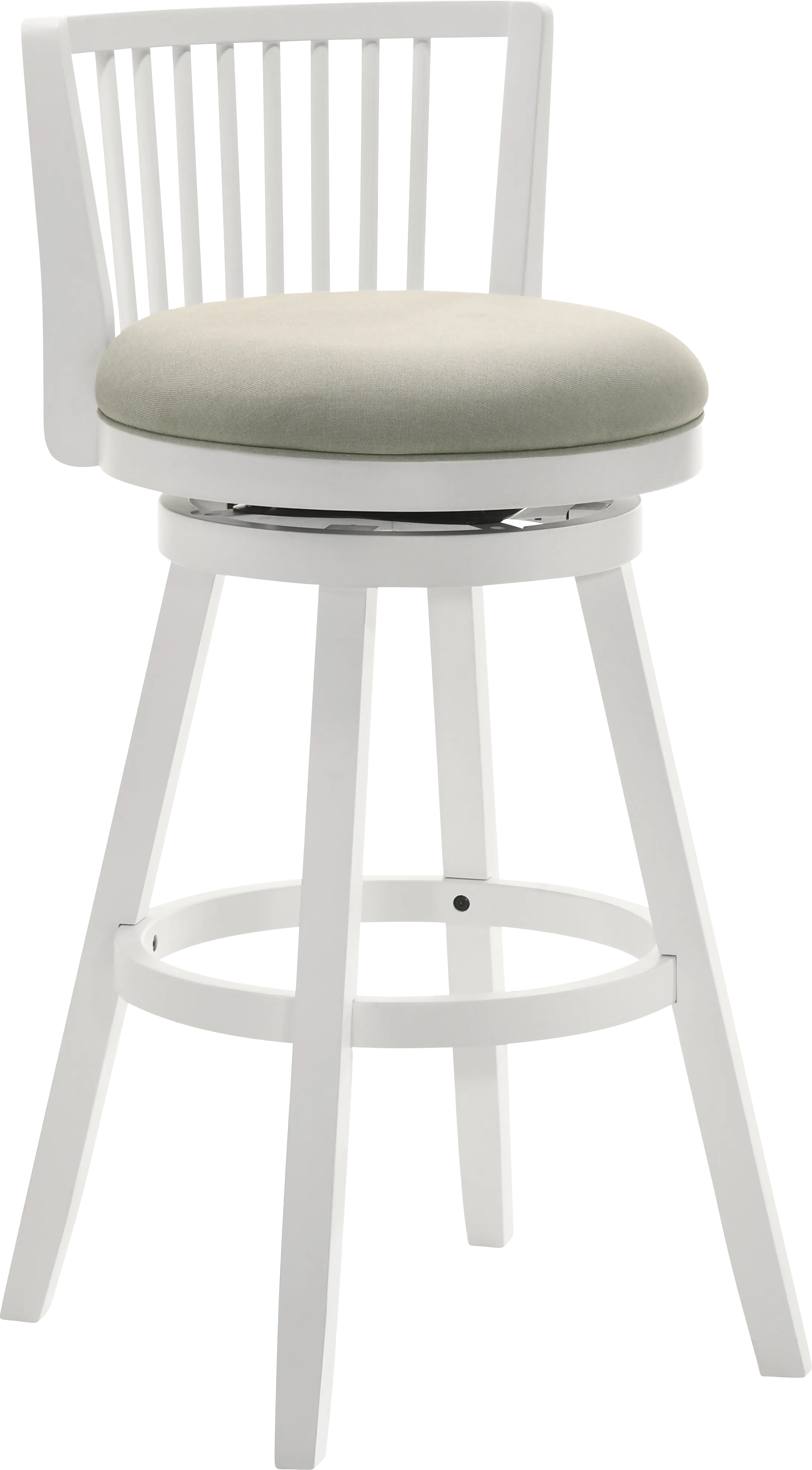 Cragy I White and Beige Barstool - Thumbnail - Image 1