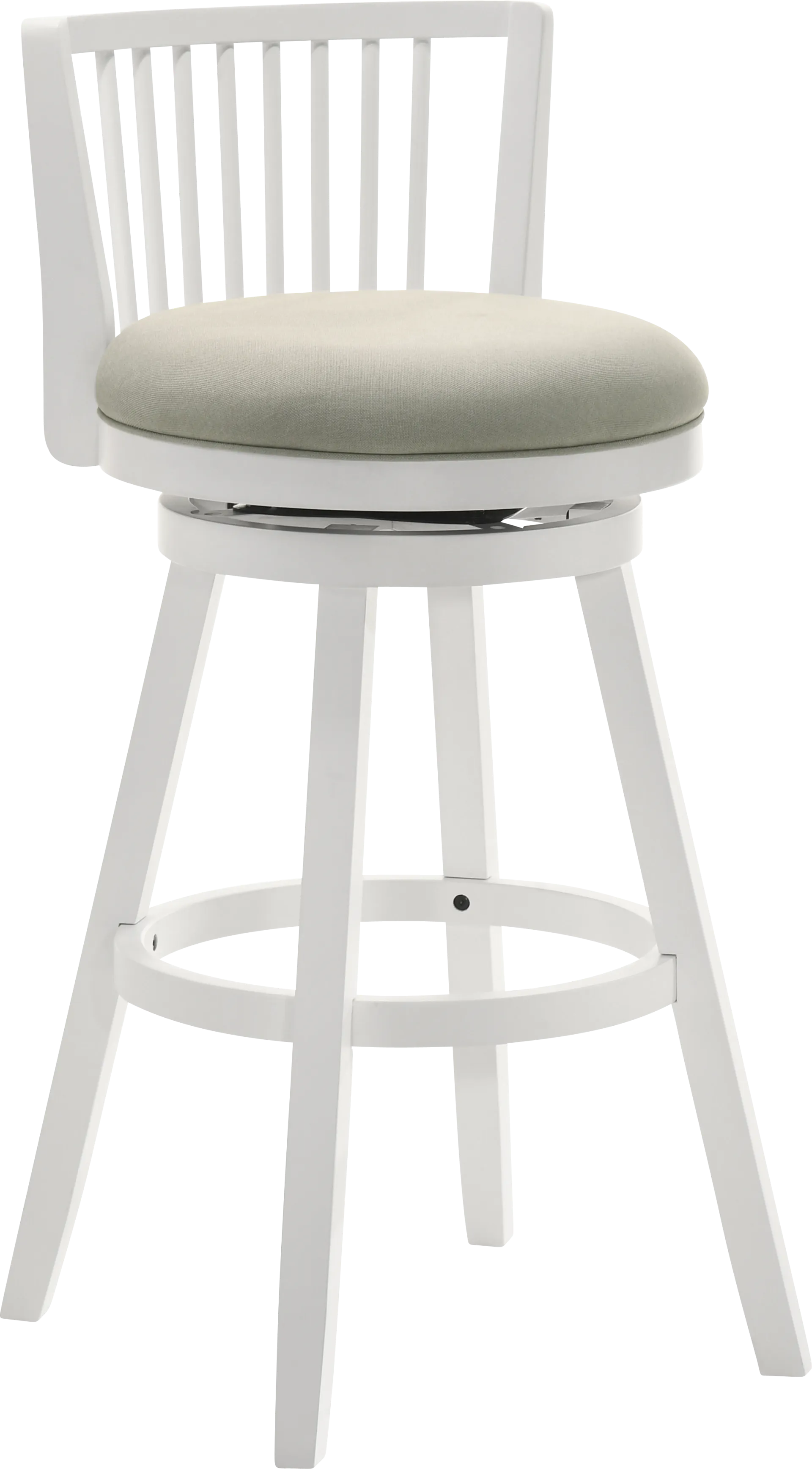 Cragy I White and Beige Barstool - Image 1
