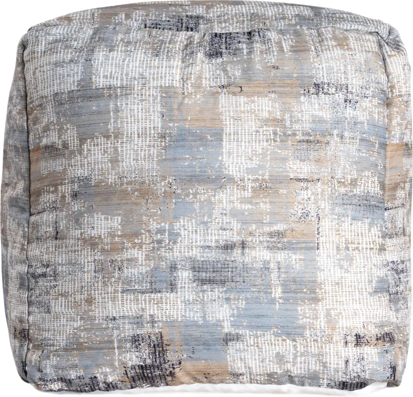 Idrisal Light Blue Pouf