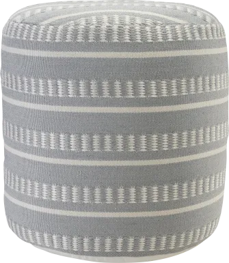 Gladling Blue Indoor/Outdoor Pouf Ottoman