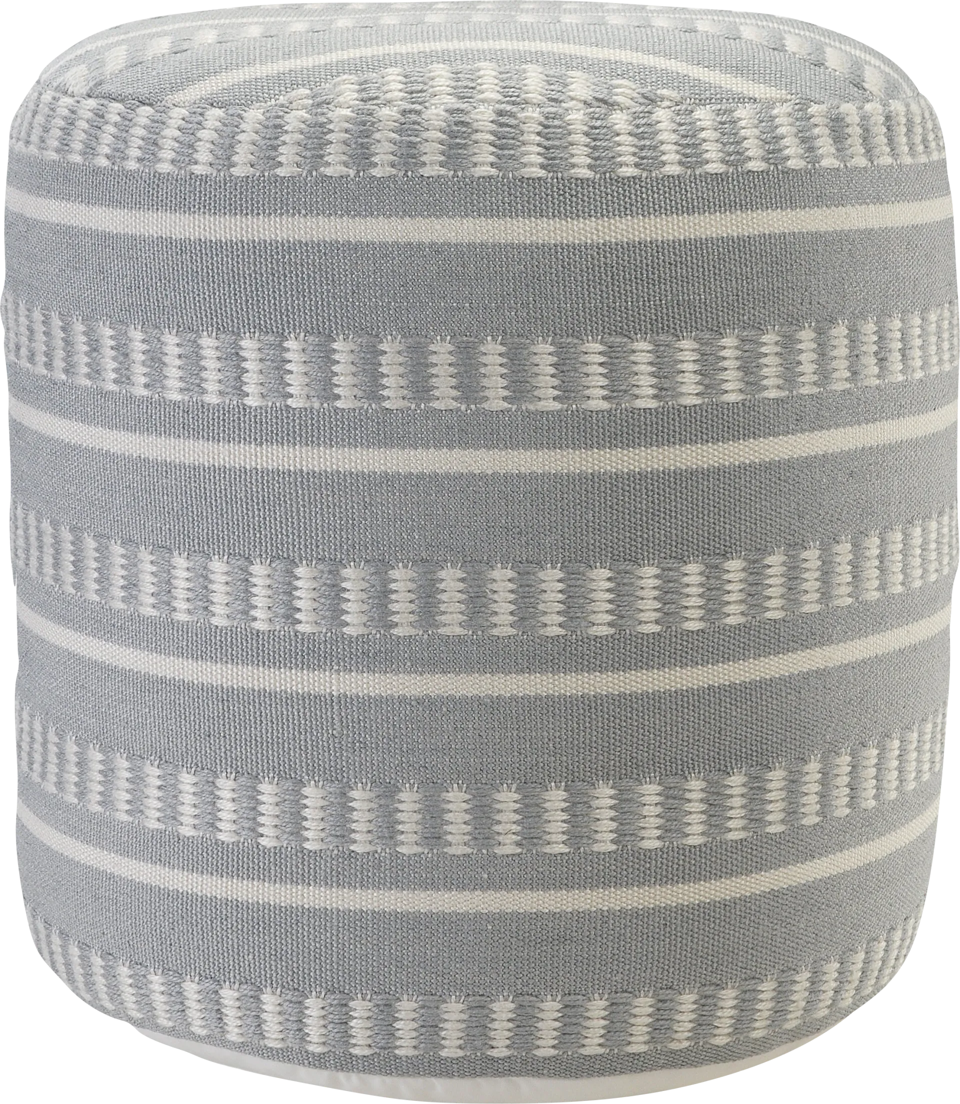 Gladling Blue Indoor/Outdoor Pouf Ottoman - Image 1