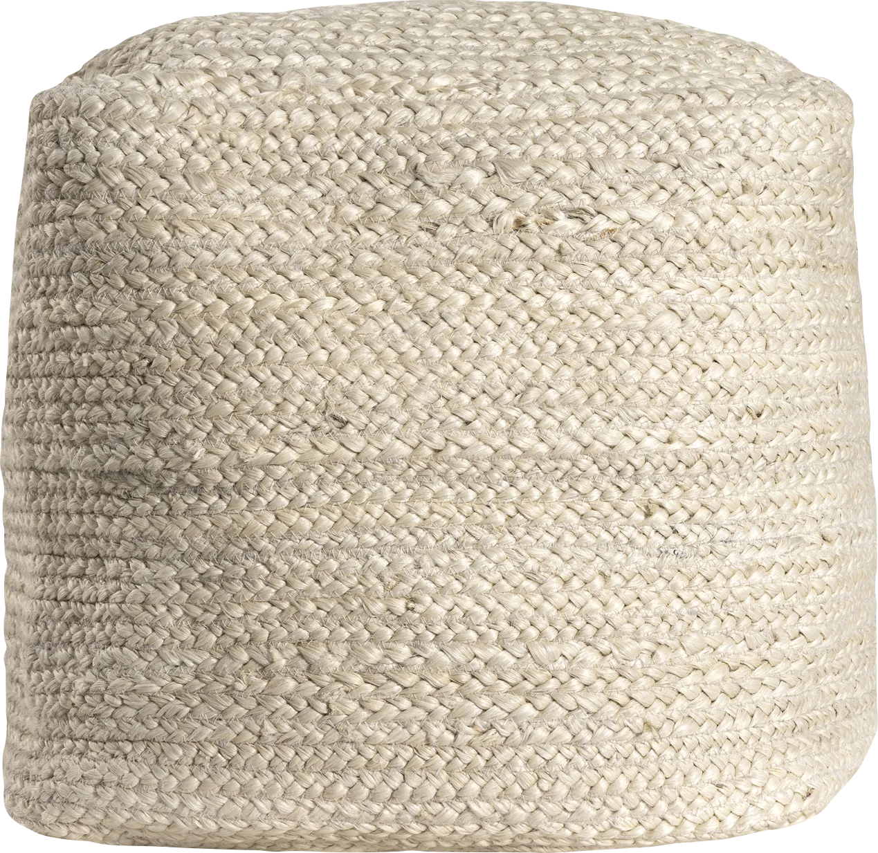 Elviation Ivory Pouf - Thumbnail - Image 1