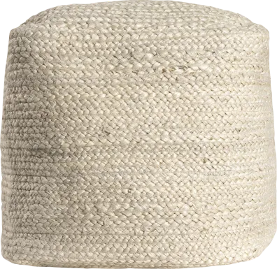 Elviation Ivory Pouf