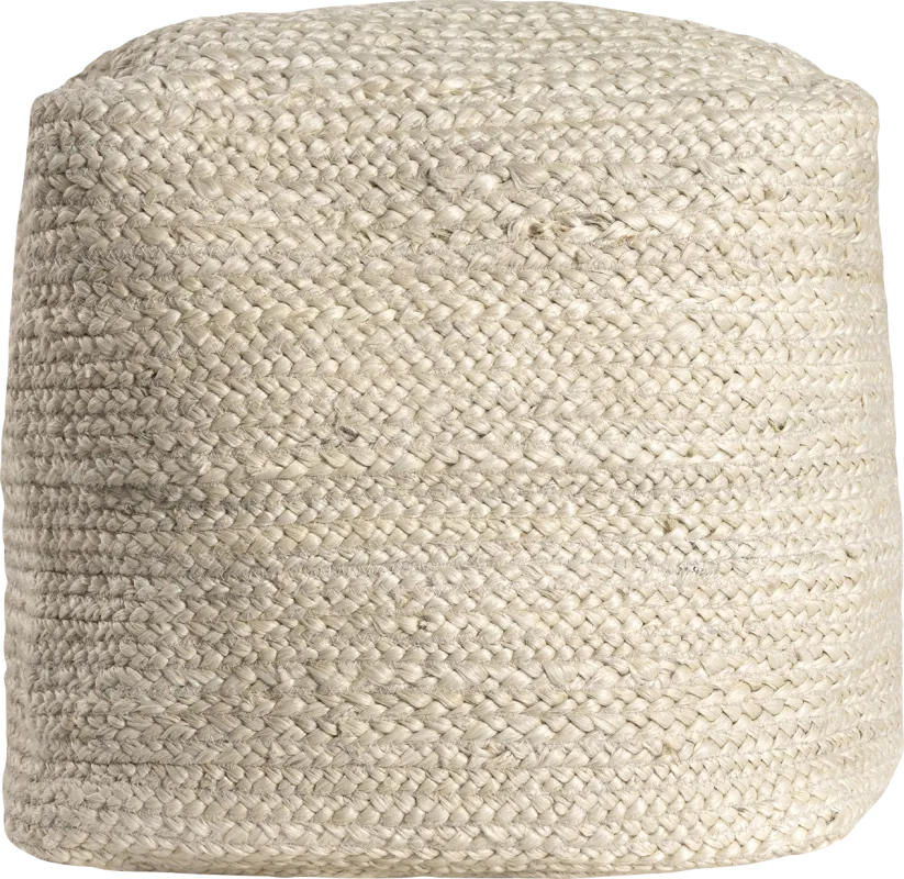 Elviation Ivory Pouf