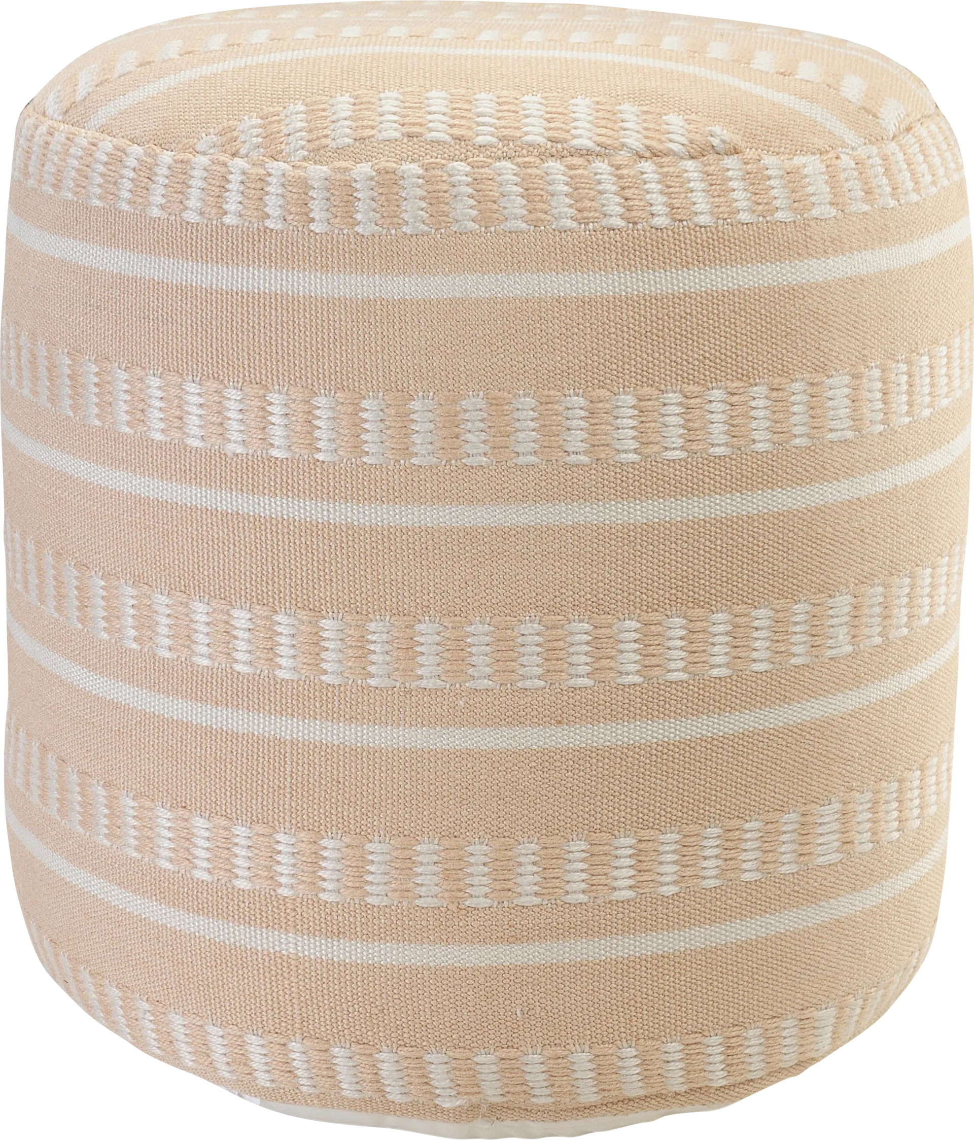 Votval Peach Indoor/Outdoor Pouf - Image 1